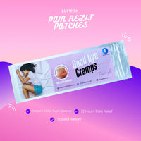 Periods Cramp Relief Patch | Up to 12 hours relief |  easy to use | Pack of 5 patches