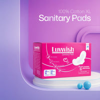 100% Cotton XL Sanitary Pads | Chemical‑Free, High‑Absorbency (20 Pads)
